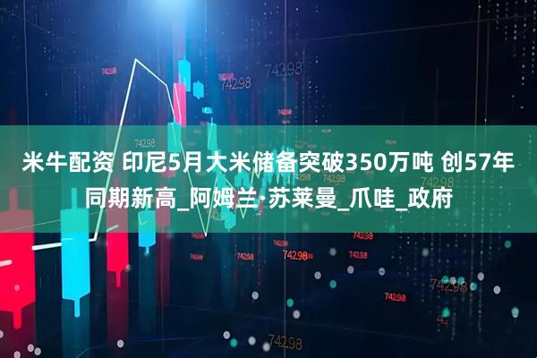 米牛配资 印尼5月大米储备突破350万吨 创57年同期新高_阿姆兰·苏莱曼_爪哇_政府